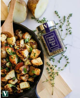 Victoria Taylor's Cracked Black Pepper Rub on roasted vegetables elevates flavor