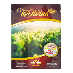 Vida Divina TeDivina packaging highlights a plant-based cleanse for daily wellness