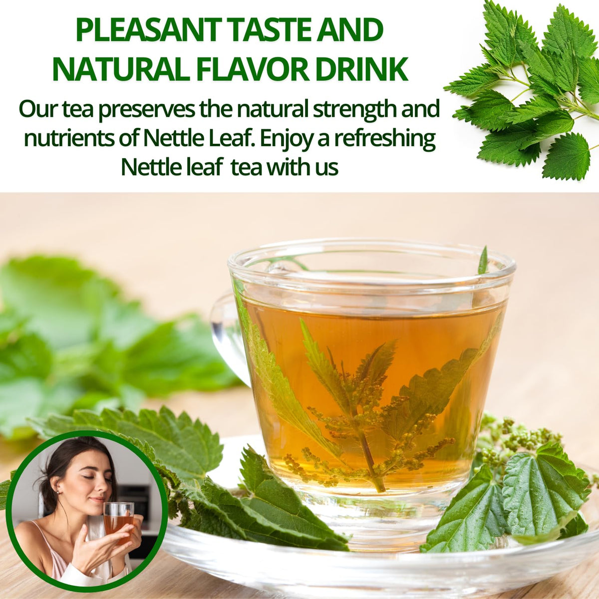 Vida Farm hand-picked nettle leaves ensure premium quality