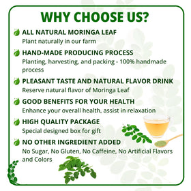 Vida Farm Moringa Tea Bags steeped cup, releasing a relaxing, smooth aroma and soothing taste