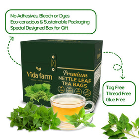 Vida Farm nettle tea flavor and aroma highlighting herbal notes