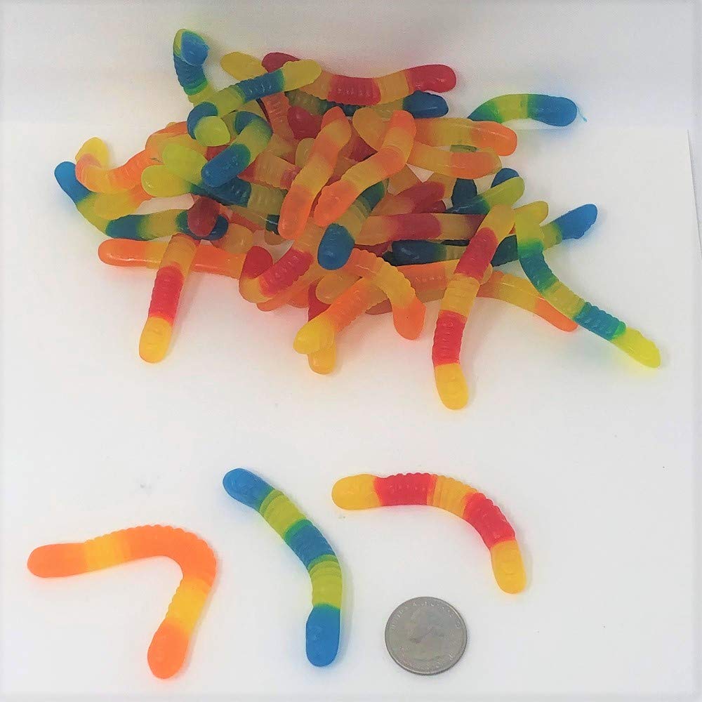 Vidal sugar-free sour gummy worms in bulk bag for guilt-free snacking and sharing.