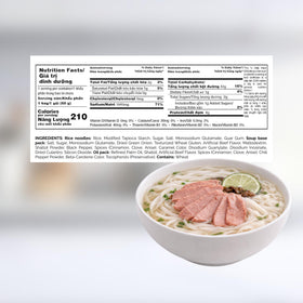 VIFON Pho Bo dry noodles in a 60 g serving ready to cook.