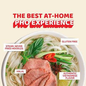 VIFON Pho Bo oil pack adds depth and aroma.