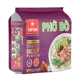 VIFON Pho Bo packaging shows the multi-pack convenience.