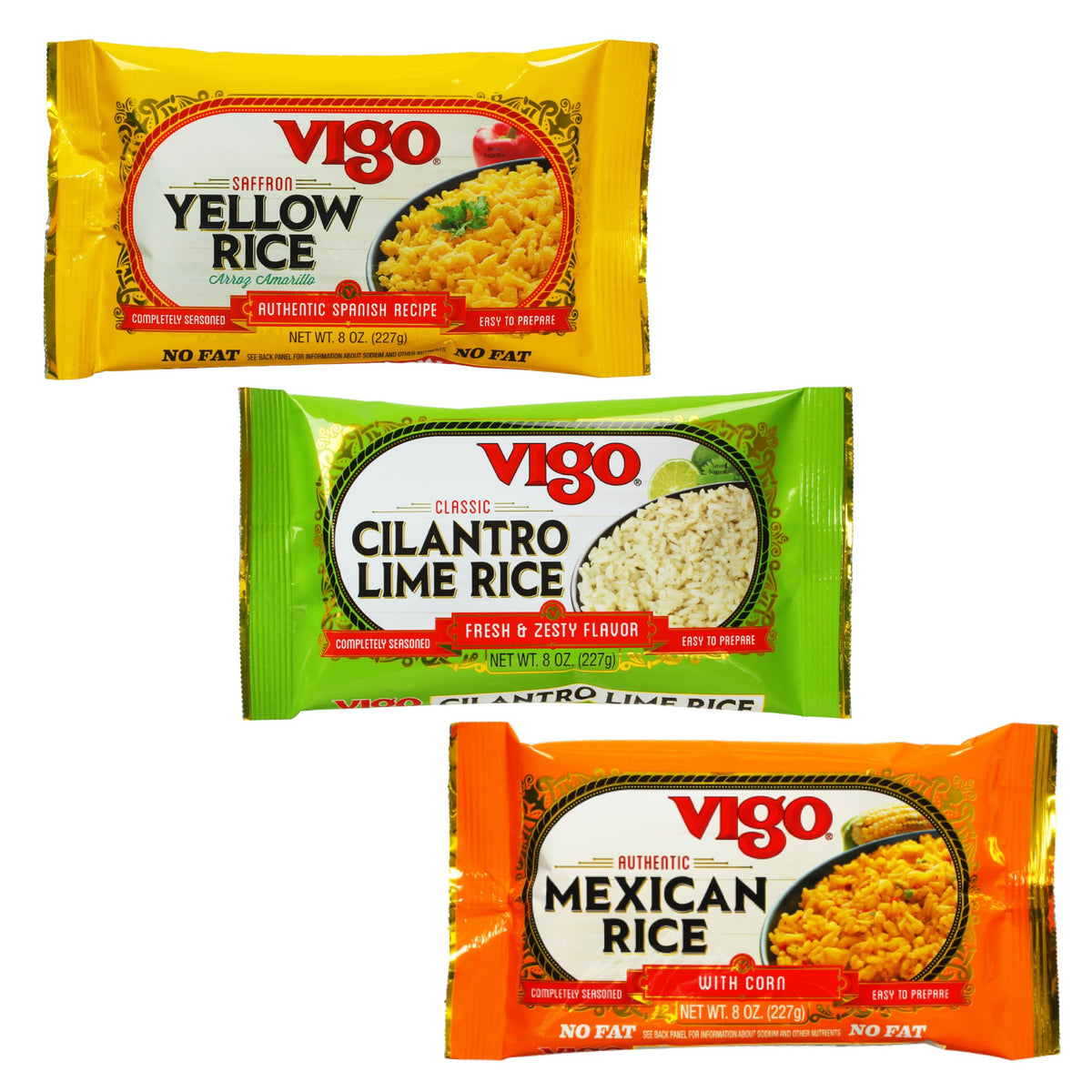 Vigo Authentic Rice Variety Pack box for pantry-ready meals.