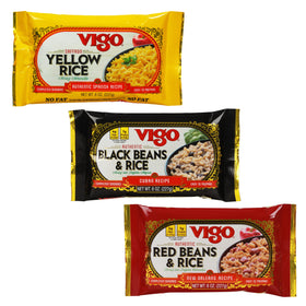 Vigo Authentic Rice Variety Pack compact 8oz pouches for easy meals