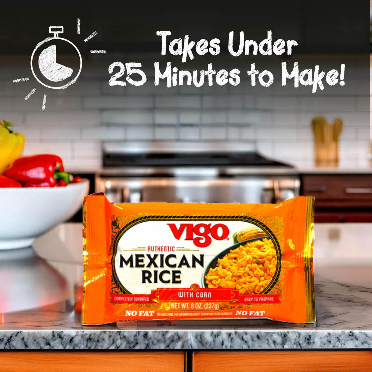 Vigo rice uses fresh ingredients with no artificial flavors