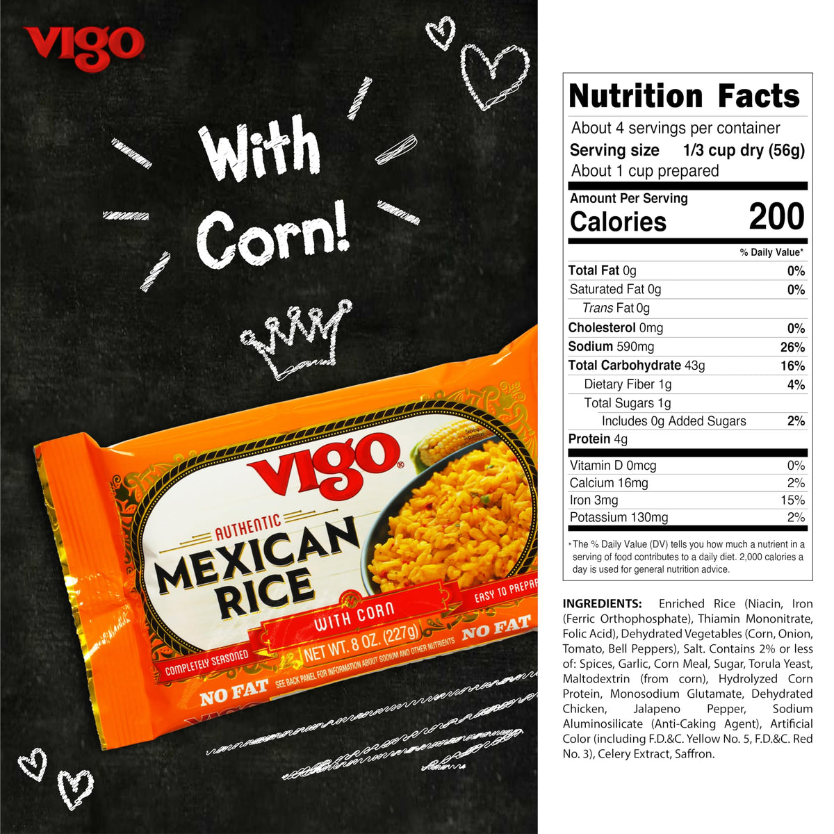 Vigo Mexican Rice with Corn, ready in under 20 minutes for quick weeknight meals