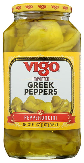 Vigo Pepper Greek bottle front view highlighting bold Mediterranean flavor potential