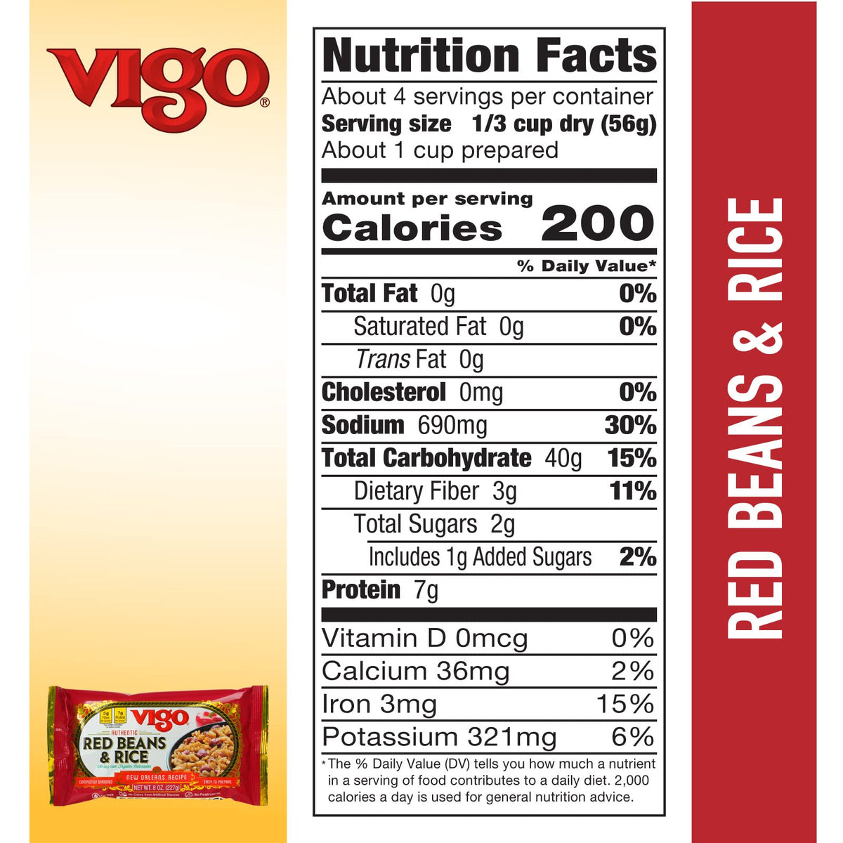 Vigo Red Beans and Rice served in a bowl, satisfying and flavorful dinner option.