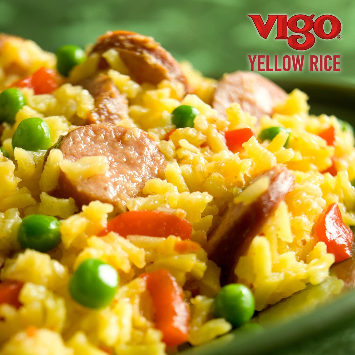 Low-fat Vigo saffron yellow rice as a lighter side option.