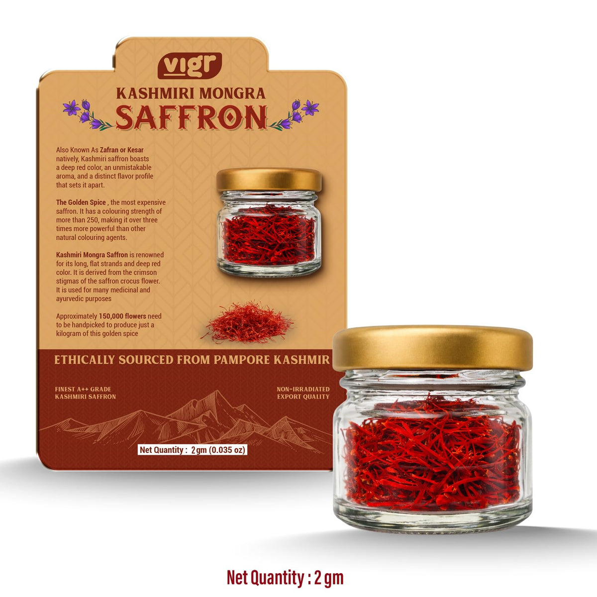 Vigr vacuum-sealed packaging preserves freshness and aroma.