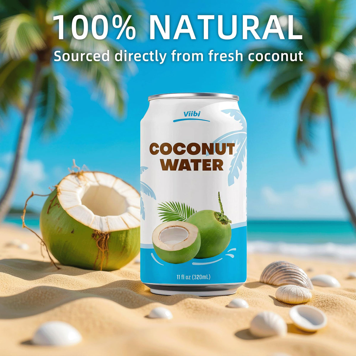 Vietnam-sourced coconuts give VIIBI its sweeter, natural flavor