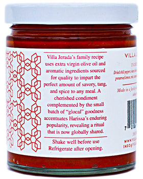 Villa Jerada Harissa No 1 served dish demonstrates spice enhancement