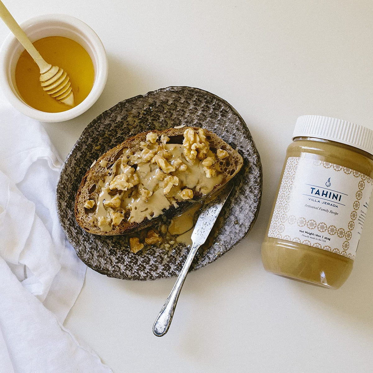 Villa Jerada tahini base adds depth to hummus, sauces, and cookie dough.