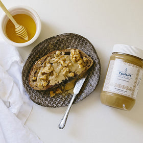 Villa Jerada tahini base adds depth to hummus, sauces, and cookie dough.