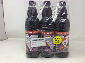 Measuring-cap bottle of Vimto Squash, easy to dilute for beverages.