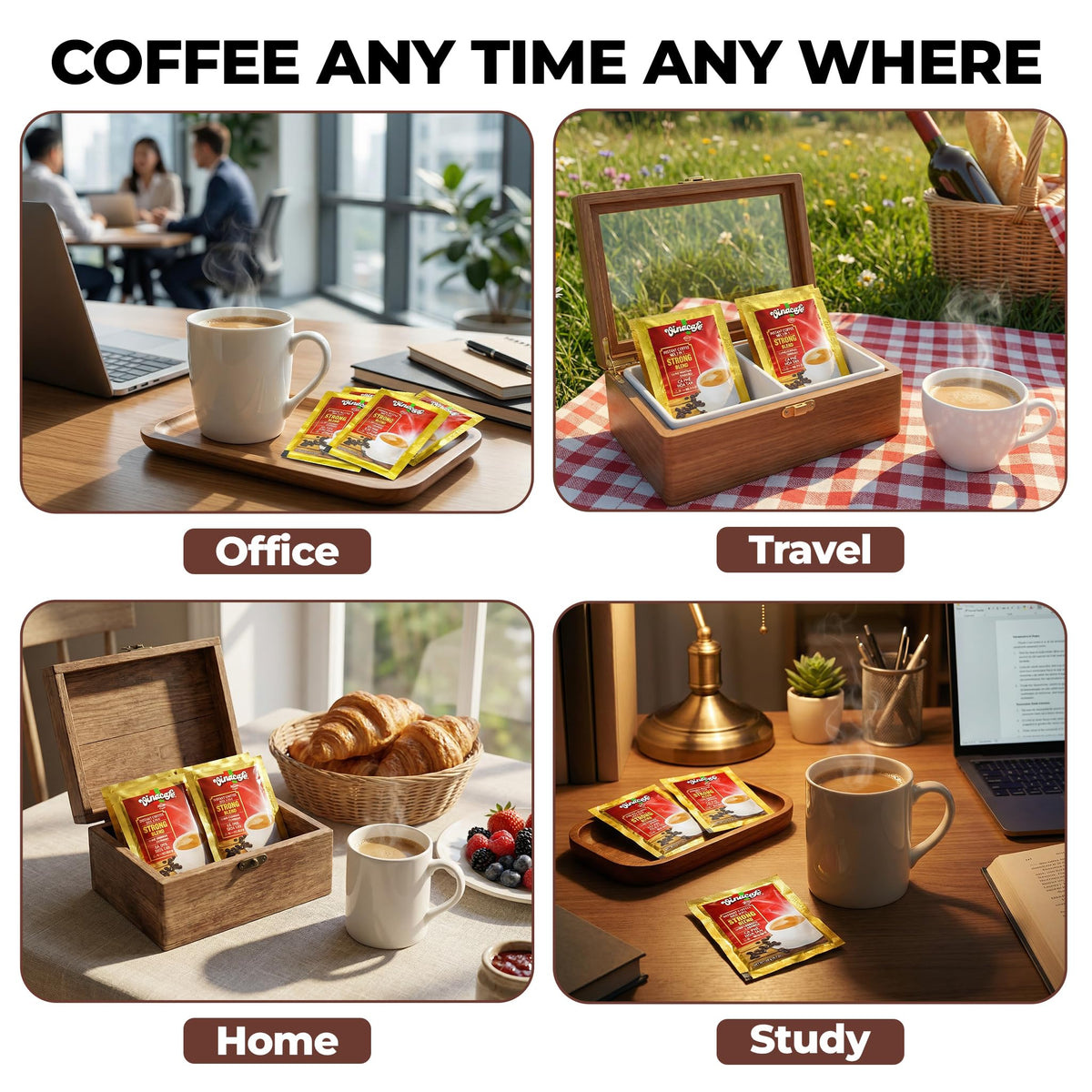 Vinacafe hot or iced coffee cup for anytime enjoyment