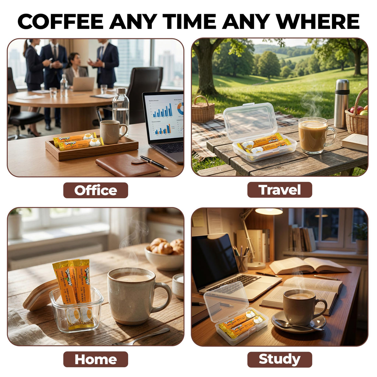 Vinacafe office and travel coffee solution in a convenient mix