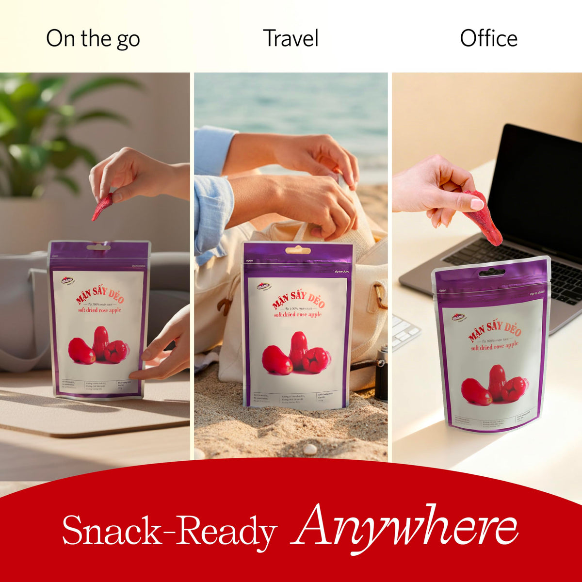 Vinamit gift-pack-rose-apple-snacks is perfect for gifting and sharing at events.