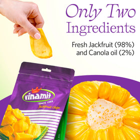 Vinamit jackfruit-chips-closeup reveals natural crisp and texture.