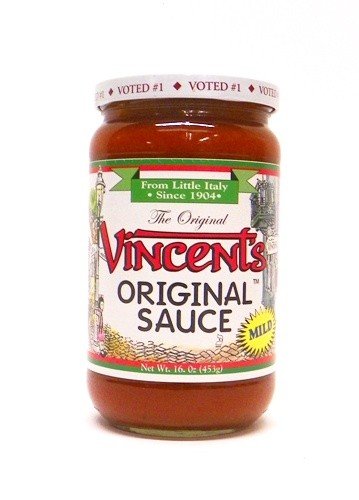 Vincent Sauce The Original Mild bottle ideal for elevating seafood pastas and pan sauces.