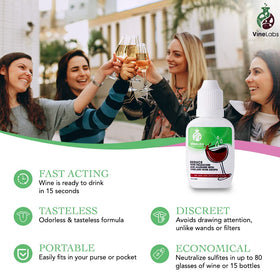 VineLabs sulfite remover is lab-tested in the USA for safety and quality.