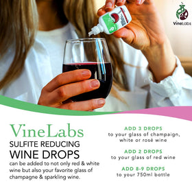 VineLabs 2-pack packaging shown on kitchen counter for easy use.