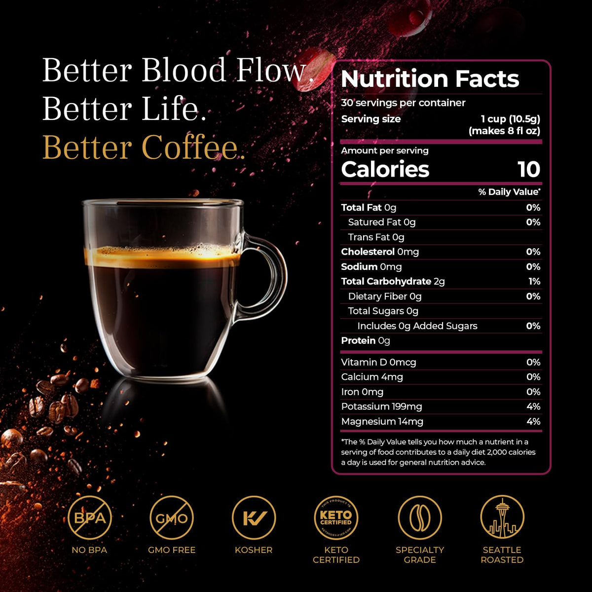 VINIA coffee steam rising to energize a morning routine