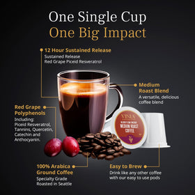 VINIA K-Cup in a brewer releasing rich aroma for focus