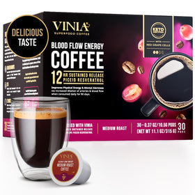 VINIA graphic showing red grape polyphenols and potential daily benefits