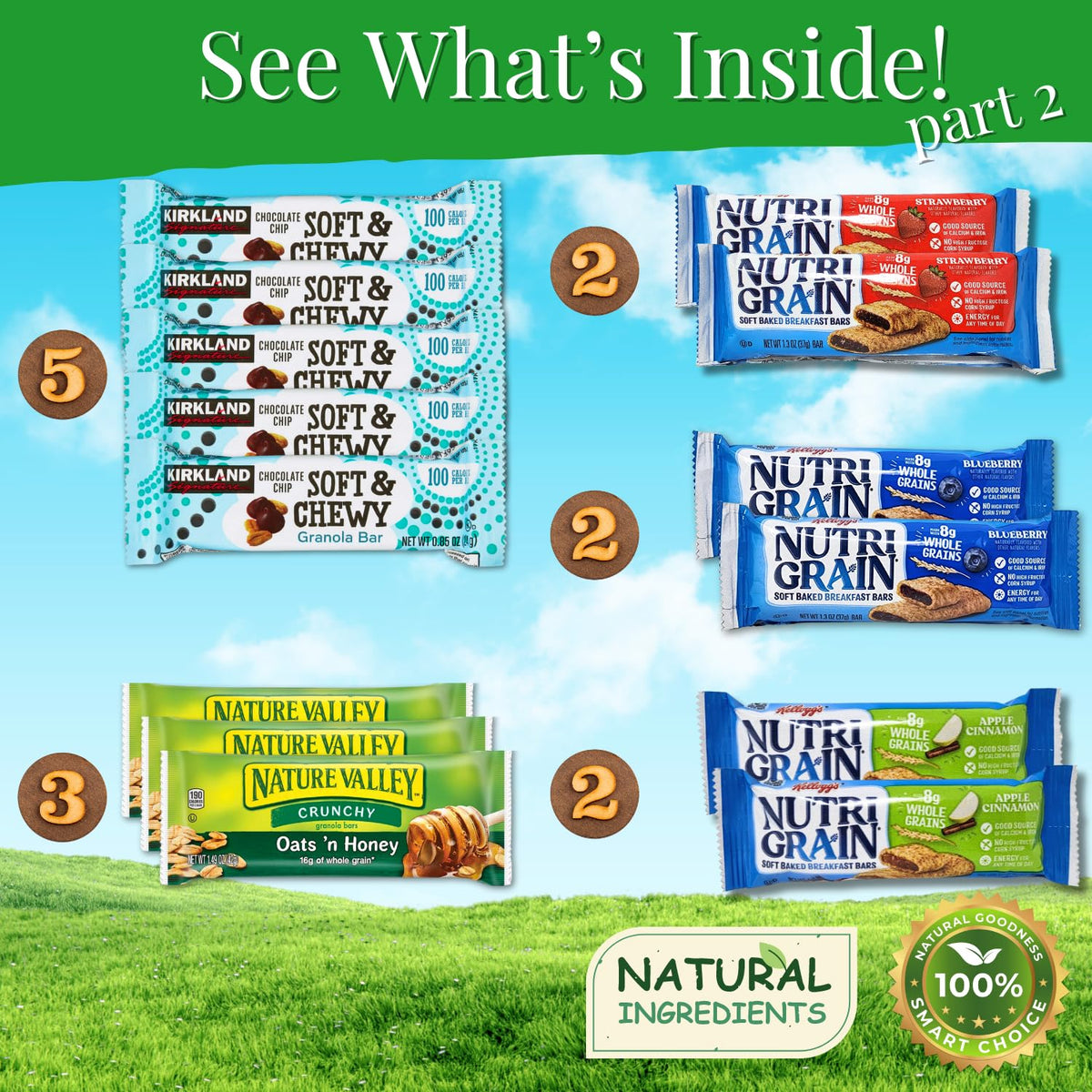 Vintage Candy Co. whole grain bars for balanced, office snacking