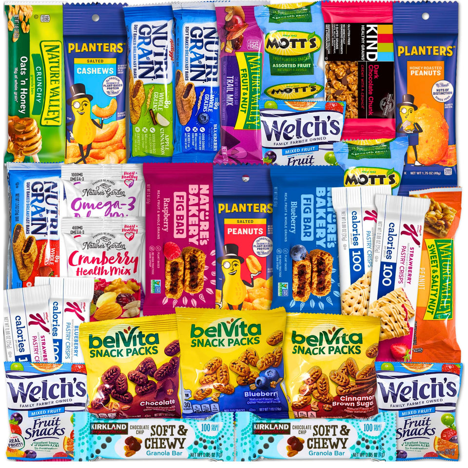 Vintage Candy Co. healthy snack variety box front view for easy gifting
