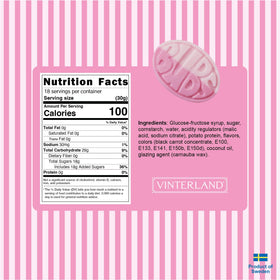 VINNERLAND Bubs Dizzy Skull, a playful skull-shaped candy adding fun to movie nights.