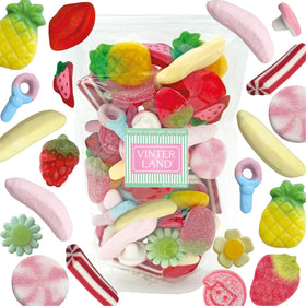 VINTERLAND Fruity Edition candy bag with Swedish gummies for sharing