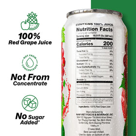 VINUT juice in a glass with ice, showcasing chill-ready hydration.