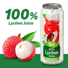 VINUT Lychee Juice pouring into a glass to reveal light floral notes