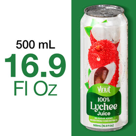VINUT Lychee Juice served chilled enhances a tropical-inspired refreshment