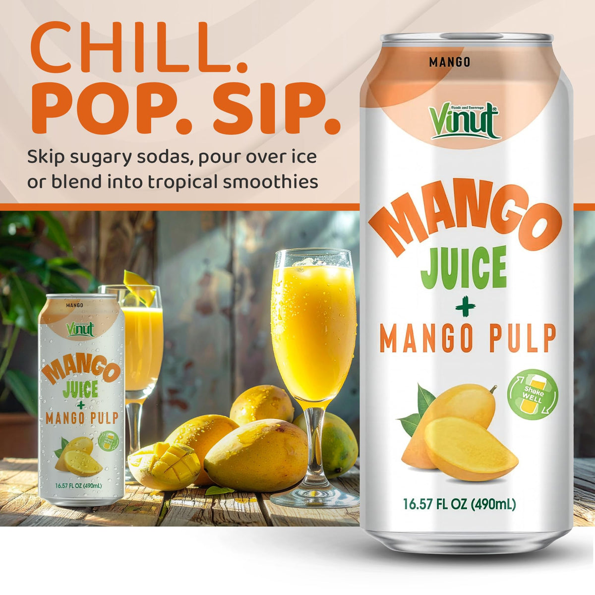 VINUT Gluten-free seal indicating allergen-friendly refreshment