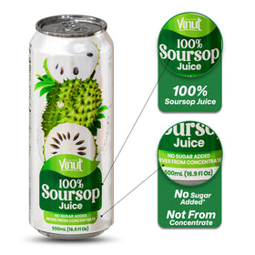 VINUT soursop juice tropical scene, ready-to-enjoy moment
