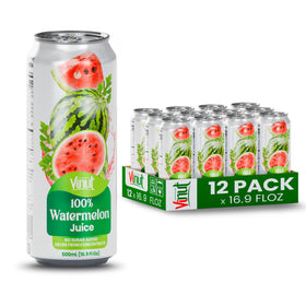 VINUT watermelon juice can front view showing 500 ml serving