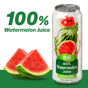 VINUT watermelon juice being poured into a glass for a crisp summer sip