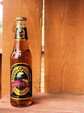 Ingredients label for Virgil's Flying Cauldron Butterscotch Beer, gluten- and GMO-free