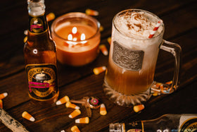 Butterscotch float with Virgil's Flying Cauldron beer and vanilla ice cream
