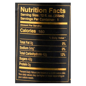 Virgil's Soda Root Beer 4pk back-label detail highlights natural ingredients and brewing quality