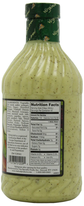 Virginia Brand Vidalia Onion Vinaigrette on salad dish showing bright sweetness for greens