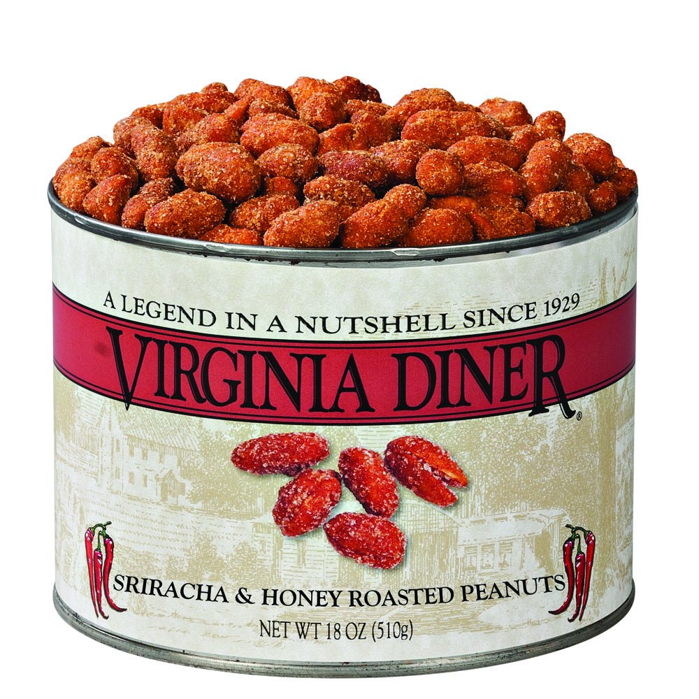 Virginia Diner gift tin packaging presents premium gift-ready snacks for any occasion.