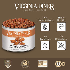 Virginia Diner peanuts in a bowl ideal for gatherings.