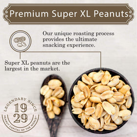 Close-up of spicy Cajun peanuts highlighting roasted texture and seasoned crust.